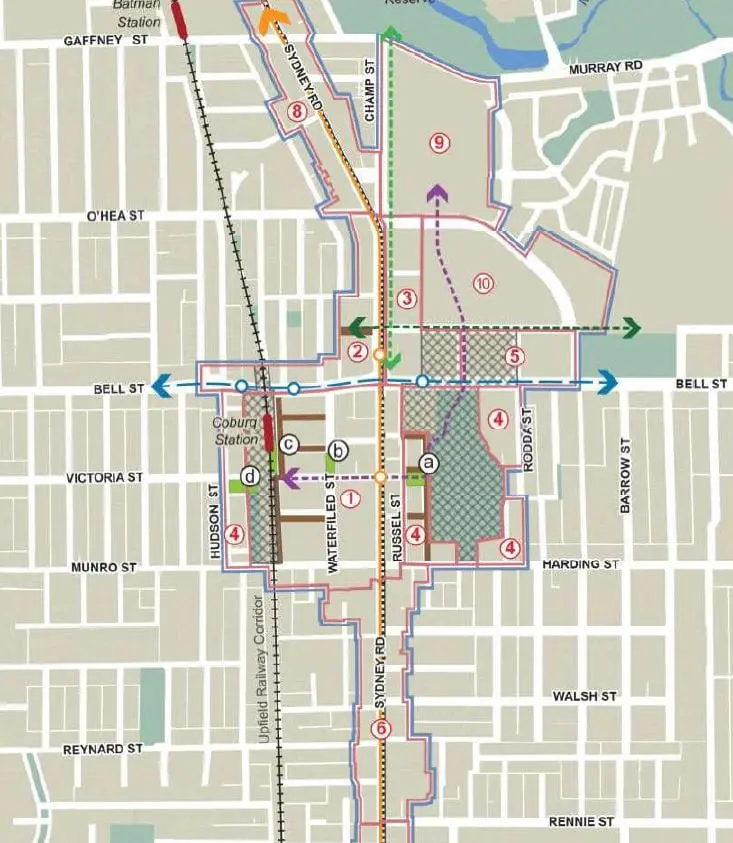 Sydney Road and Ross Street Plan