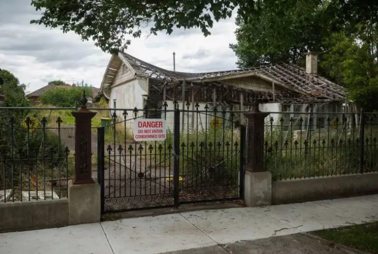 derelict house