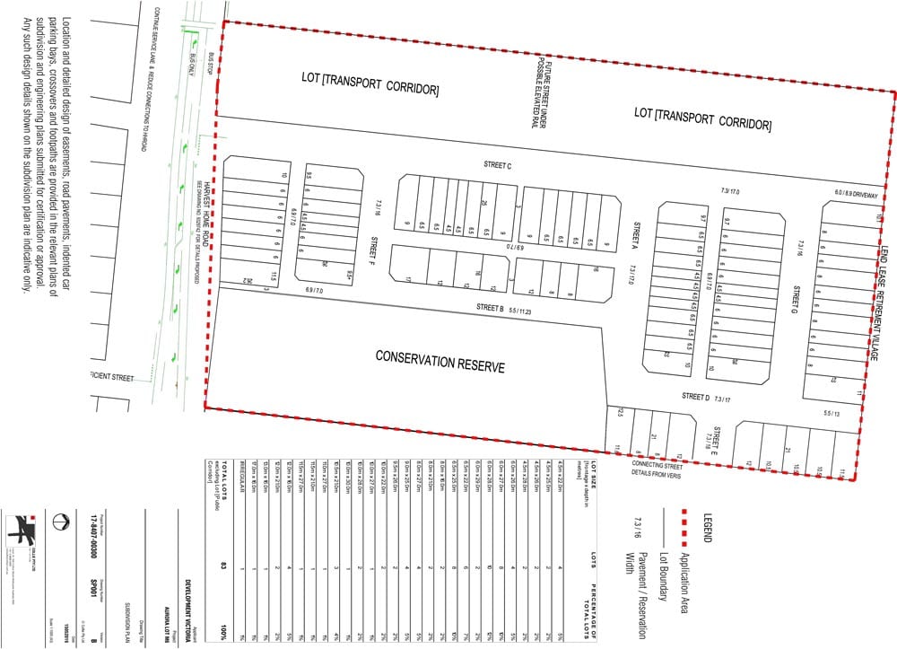 Aurora m6 subdivision plan